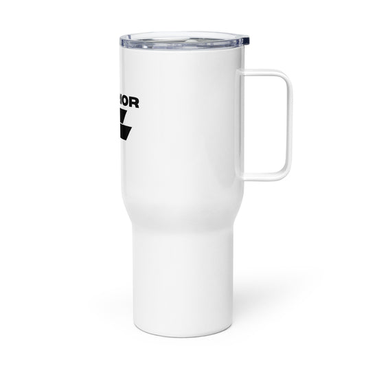 Travel mug with a handle