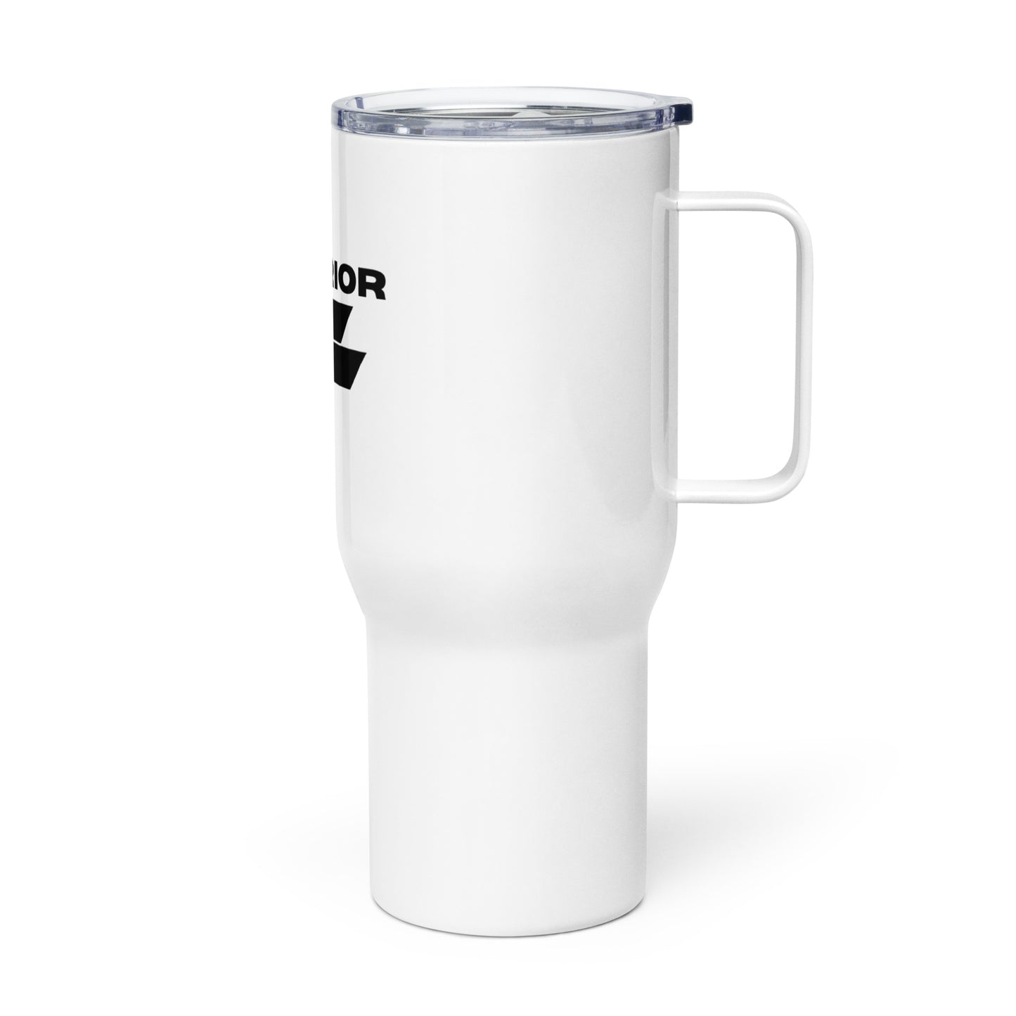 Travel mug with a handle